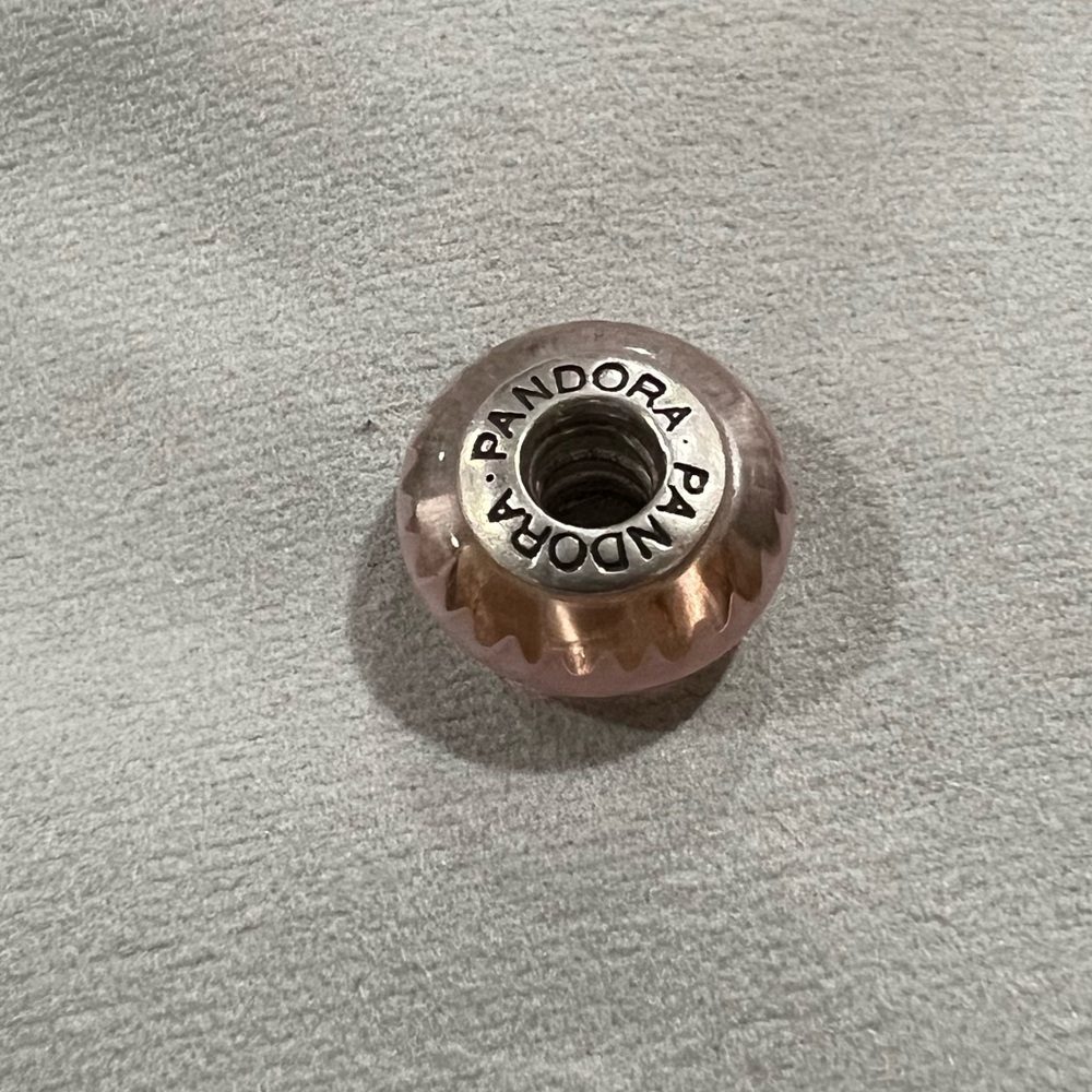 Pink Murano Glass Pandora Charm - Picture 4 of 4